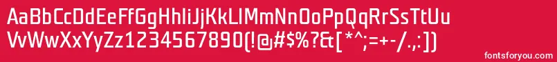 TeutonhellBold Font – White Fonts on Red Background