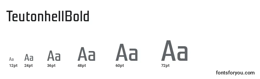 TeutonhellBold Font Sizes