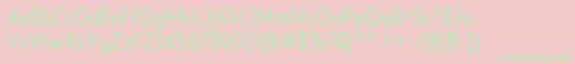 AprikasRegularDemo Font – Green Fonts on Pink Background