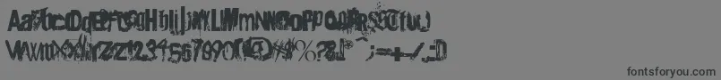 Шрифт Angsterdamn – чёрные шрифты на сером фоне