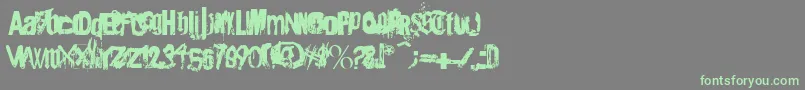 Angsterdamn-Schriftart – Grüne Schriften auf grauem Hintergrund