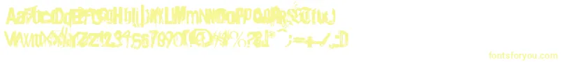 Angsterdamn-Schriftart – Gelbe Schriften