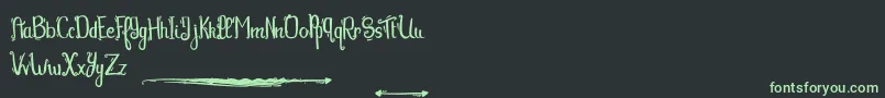 Tequilasunset Font – Green Fonts on Black Background