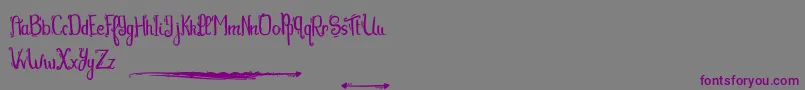 Tequilasunset Font – Purple Fonts on Gray Background