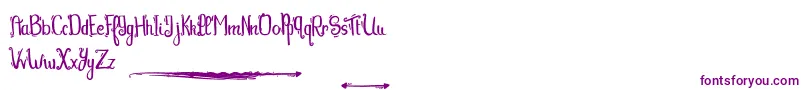 Tequilasunset-Schriftart – Violette Schriften auf weißem Hintergrund