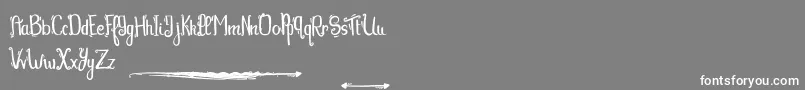 Tequilasunset-Schriftart – Weiße Schriften auf grauem Hintergrund