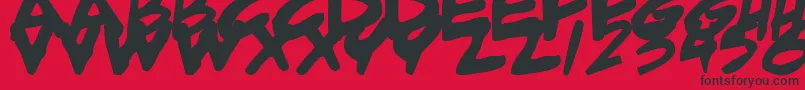 Adambital Font – Black Fonts on Red Background