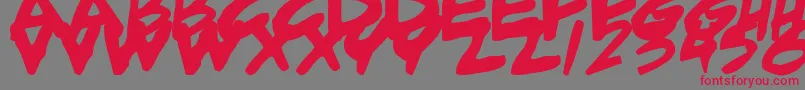 Adambital Font – Red Fonts on Gray Background