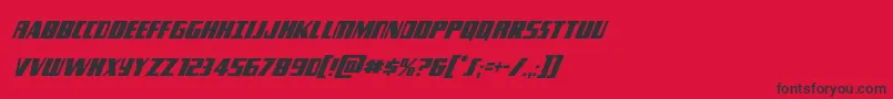Typhooncondital Font – Black Fonts on Red Background