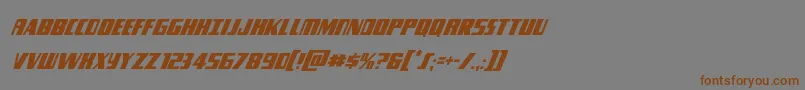 Typhooncondital Font – Brown Fonts on Gray Background