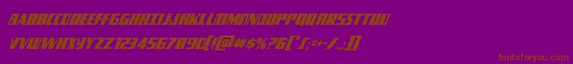 Typhooncondital Font – Brown Fonts on Purple Background