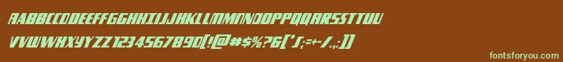 Typhooncondital Font – Green Fonts on Brown Background