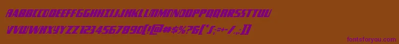 Typhooncondital Font – Purple Fonts on Brown Background