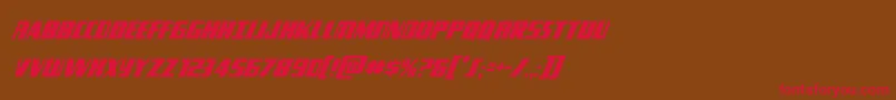 More about Typhooncondital Font Typhooncondital Font – Red Fonts on Brown Background