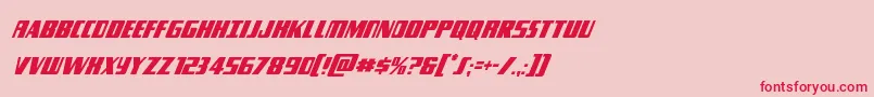 Typhooncondital Font – Red Fonts on Pink Background