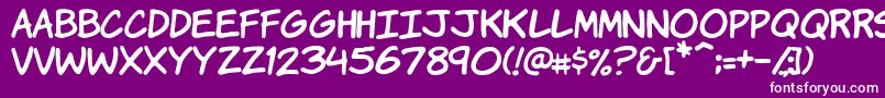 Vtckomixationhand Font – White Fonts on Purple Background