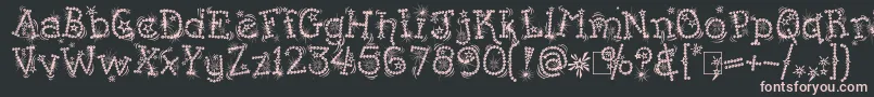 KingthingsFlashbang Font – Pink Fonts on Black Background