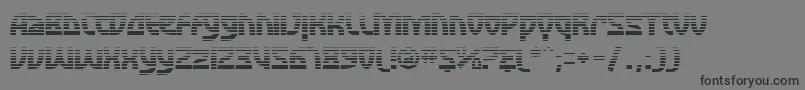 フォントSfRetroesqueFx – 黒い文字の灰色の背景