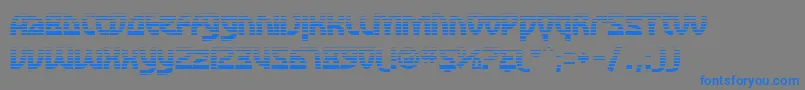 Шрифт SfRetroesqueFx – синие шрифты на сером фоне