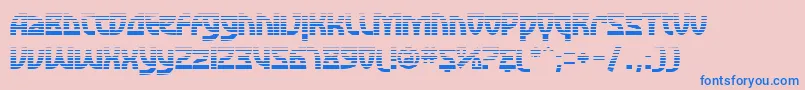 SfRetroesqueFx Font – Blue Fonts on Pink Background