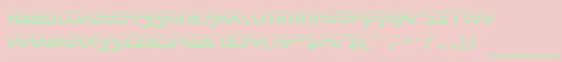 SfRetroesqueFx Font – Green Fonts on Pink Background