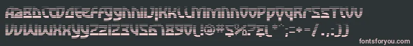 フォントSfRetroesqueFx – 黒い背景にピンクのフォント