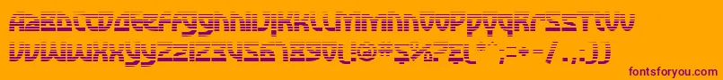 SfRetroesqueFx Font – Purple Fonts on Orange Background