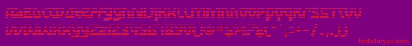 SfRetroesqueFx Font – Red Fonts on Purple Background