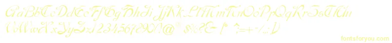 Шрифт Dobkinscript – жёлтые шрифты