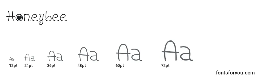 Honeybee Font Sizes