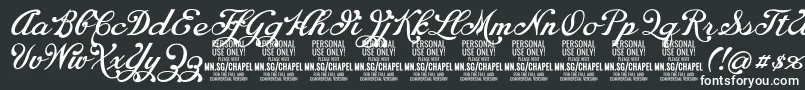 ChapelscriptPersonal Font – White Fonts