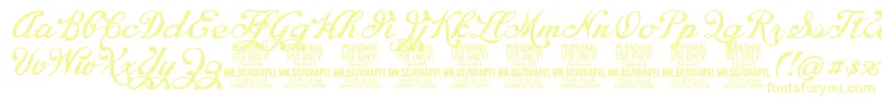 ChapelscriptPersonal Font – Yellow Fonts