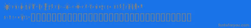 Шрифт WinBugs – серые шрифты на синем фоне