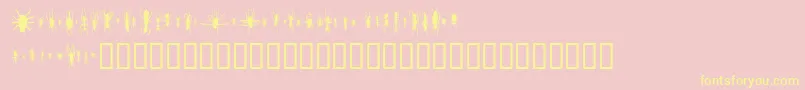 Шрифт WinBugs – жёлтые шрифты на розовом фоне