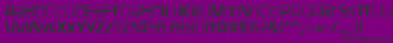 BitchenRegular Font – Black Fonts on Purple Background