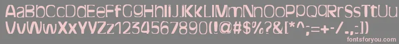 BitchenRegular Font – Pink Fonts on Gray Background