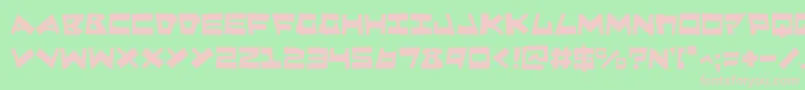 Quakev2 Font – Pink Fonts on Green Background