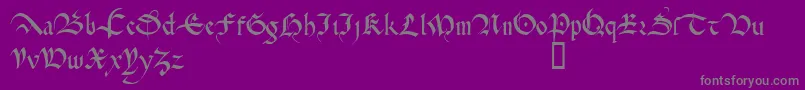 CadeaulxTM-Schriftart – Graue Schriften auf violettem Hintergrund