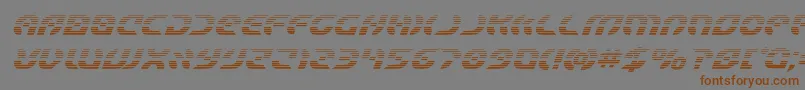 Шрифт Starfighterboldgradital – коричневые шрифты на сером фоне