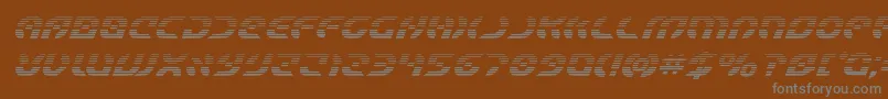 Шрифт Starfighterboldgradital – серые шрифты на коричневом фоне