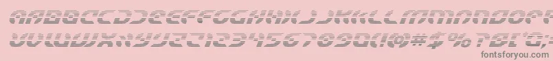 Starfighterboldgradital Font – Gray Fonts on Pink Background