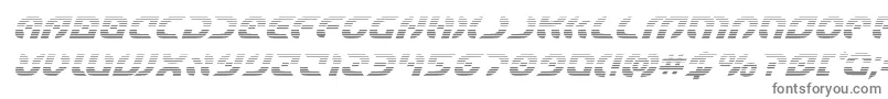 Starfighterboldgradital-fontti – harmaat kirjasimet valkoisella taustalla