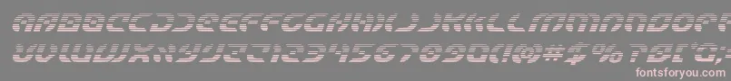 フォントStarfighterboldgradital – 灰色の背景にピンクのフォント
