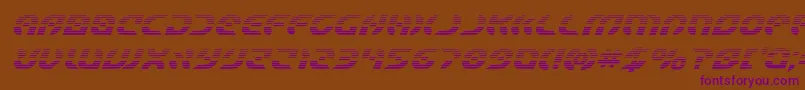 Шрифт Starfighterboldgradital – фиолетовые шрифты на коричневом фоне