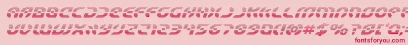 Starfighterboldgradital-fontti – punaiset fontit vaaleanpunaisella taustalla