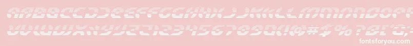 Starfighterboldgradital Font – White Fonts on Pink Background