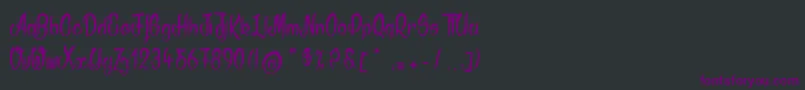 Akodia Font – Purple Fonts on Black Background