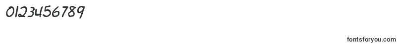 Fonte FirstgraderItalic – fontes para números e dígitos