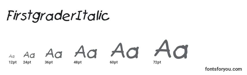 FirstgraderItalic Font Sizes