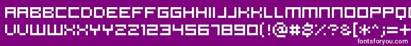 Pannetje Font – White Fonts on Purple Background